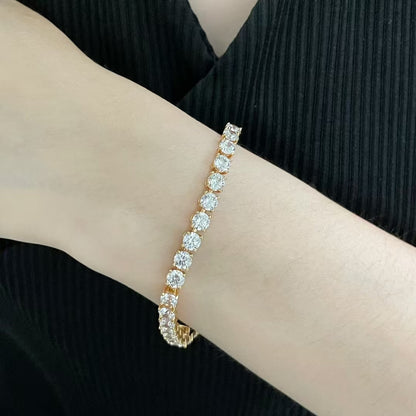 [Eterna Jewels jewelrys]TENNIS BRACELET WITH FULL DIAMOND SETTING