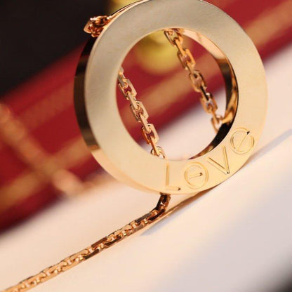 [Eterna Jewels]LOVE NECKLACE ADJUSTABLE ROSE GOLD