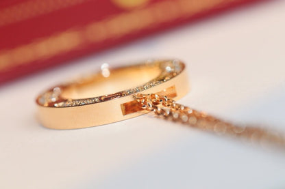 [Eterna Jewels]LOVE NECKLACE ADJUSTABLE ROSE GOLD