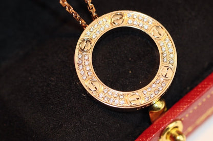 [Eterna Jewels]LOVE NECKLACE ADJUSTABLE ROSE GOLD