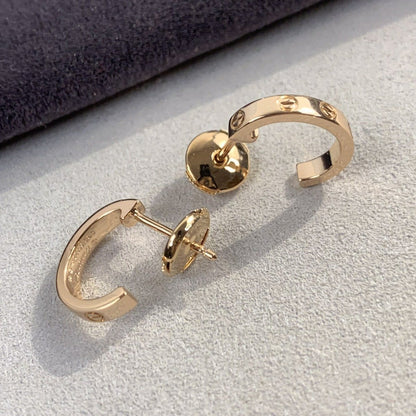 [Eterna Jewels]LOVE EARRINGS 2.65MM PINK GOLD
