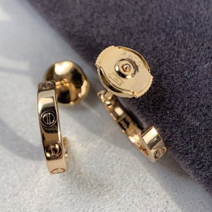 [Eterna Jewels]LOVE EARRINGS 2.65MM PINK GOLD