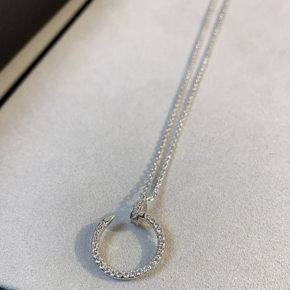 [Eterna Jewels]JUSTE NECKLACE SILVER DIAMONDS
