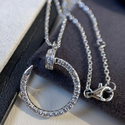 [Eterna Jewels]JUSTE NECKLACE SILVER DIAMONDS