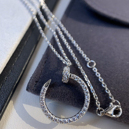 [Eterna Jewels]JUSTE NECKLACE SILVER DIAMONDS
