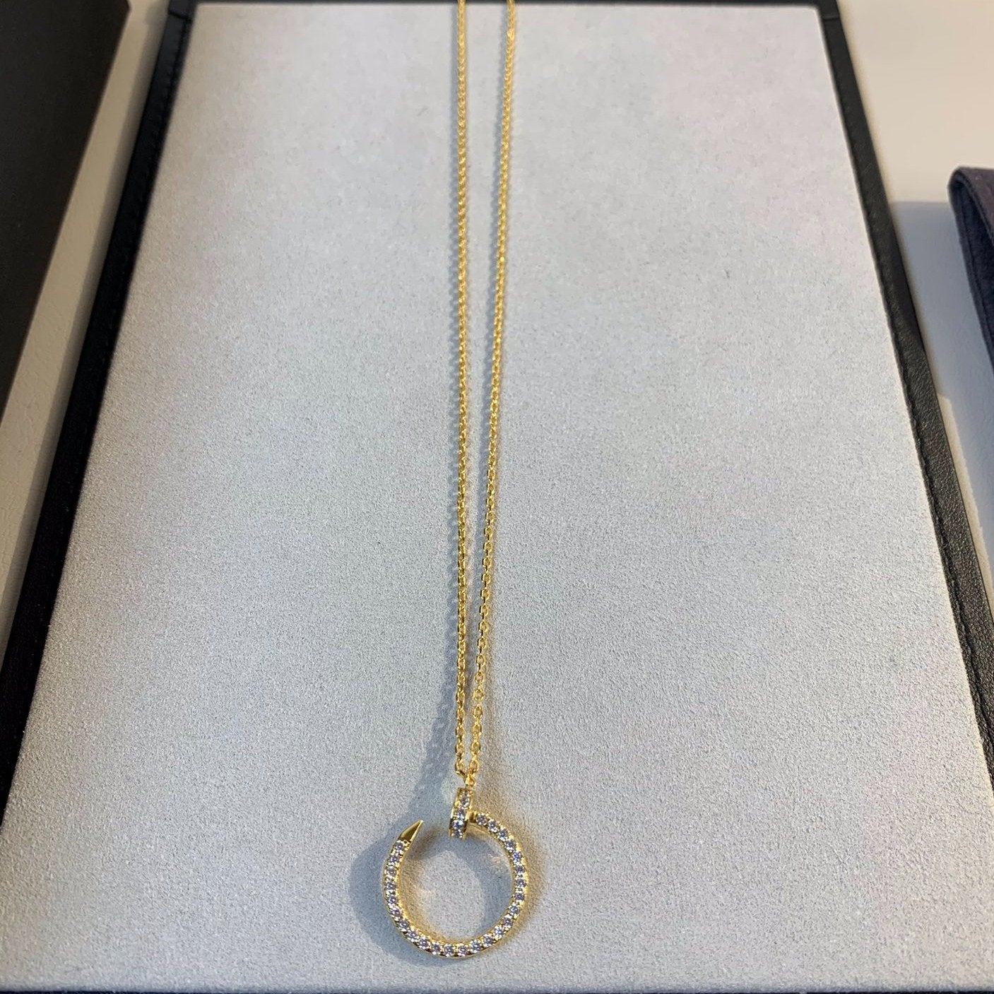 [Eterna Jewels]JUSTE NECKLACE GOLD DIAMONDS