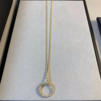 [Eterna Jewels]JUSTE NECKLACE GOLD DIAMONDS