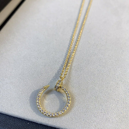 [Eterna Jewels]JUSTE NECKLACE GOLD DIAMONDS