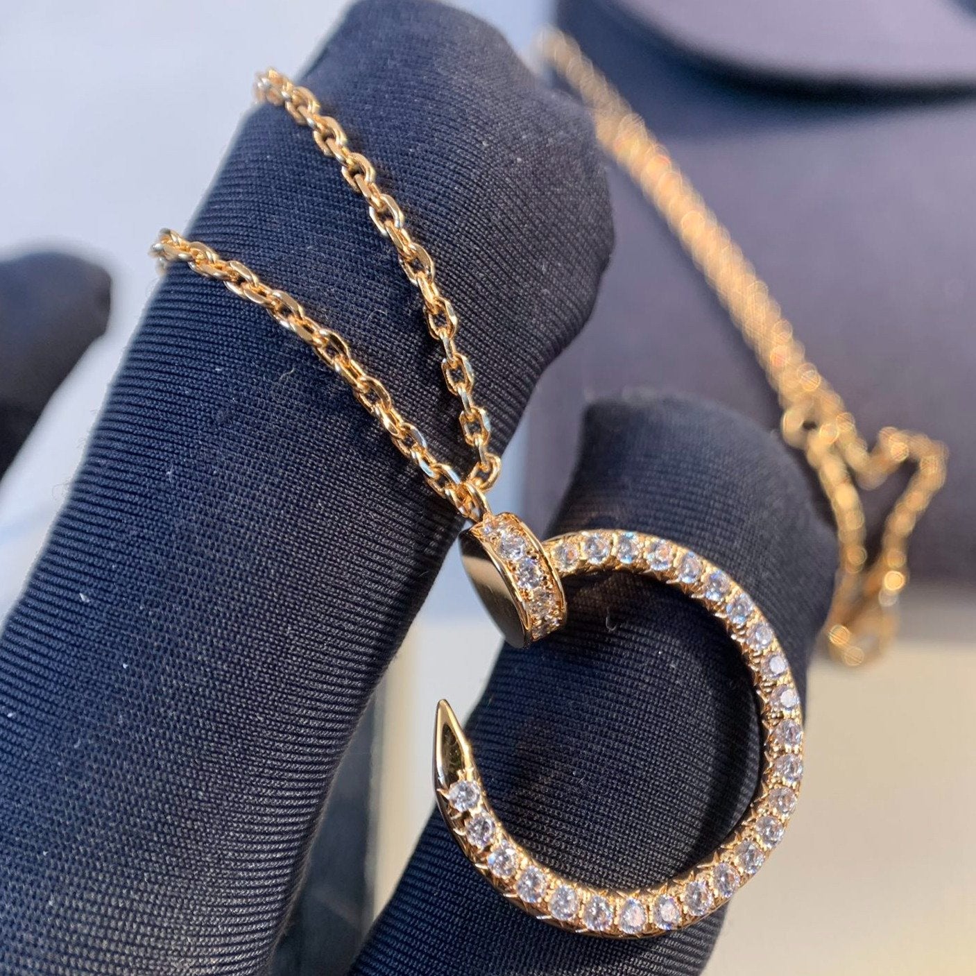 [Eterna Jewels]JUSTE NECKLACE PINK GOLD DIAMONDS