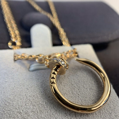 [Eterna Jewels]JUSTE NECKLACE PINK GOLD DIAMONDS