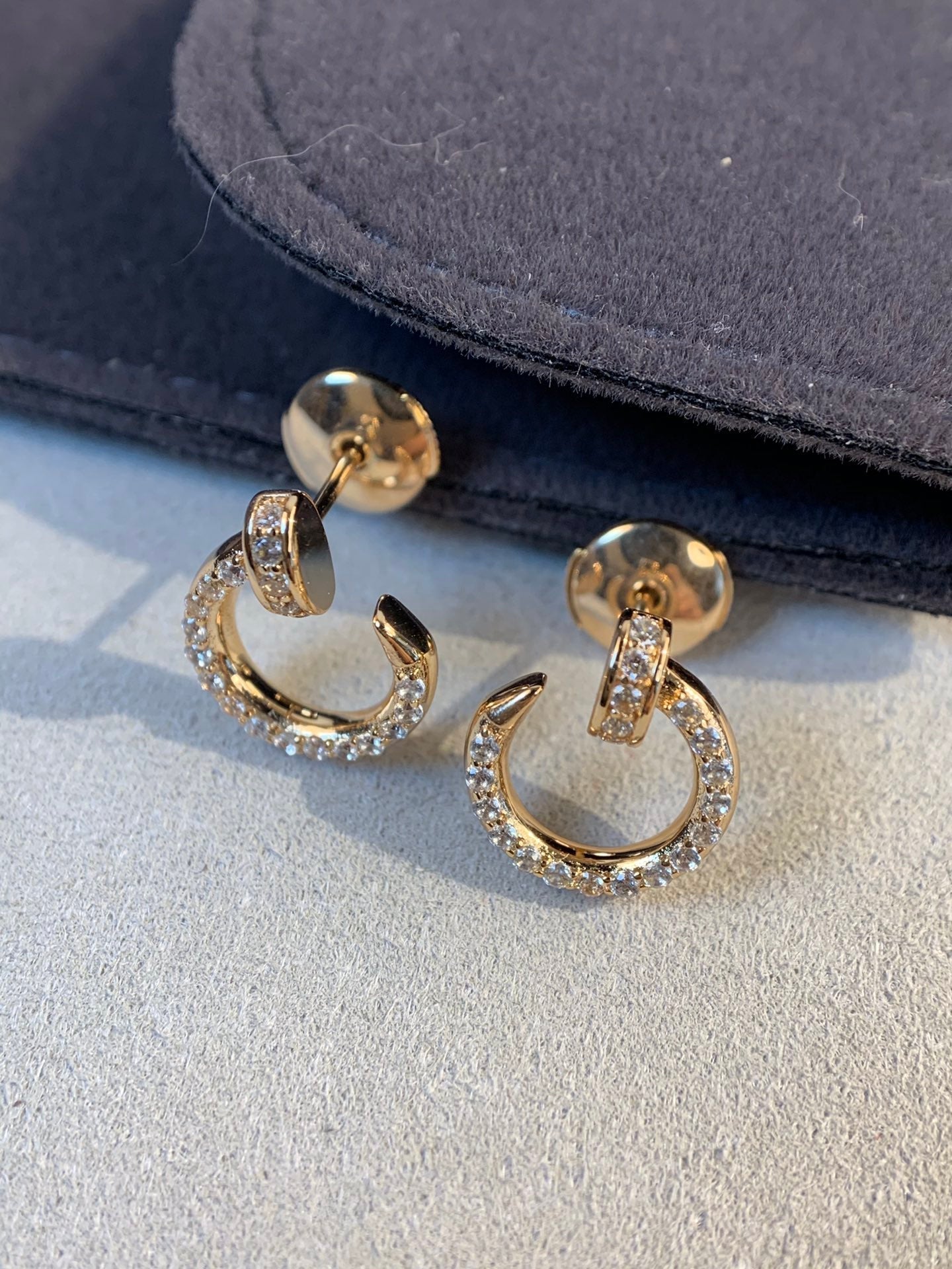 [Eterna Jewels]JUSTE EARRINGS GOLD DIAMONDS