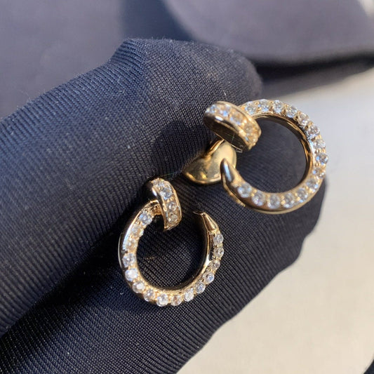 [Eterna Jewels]JUSTE EARRINGS GOLD DIAMONDS