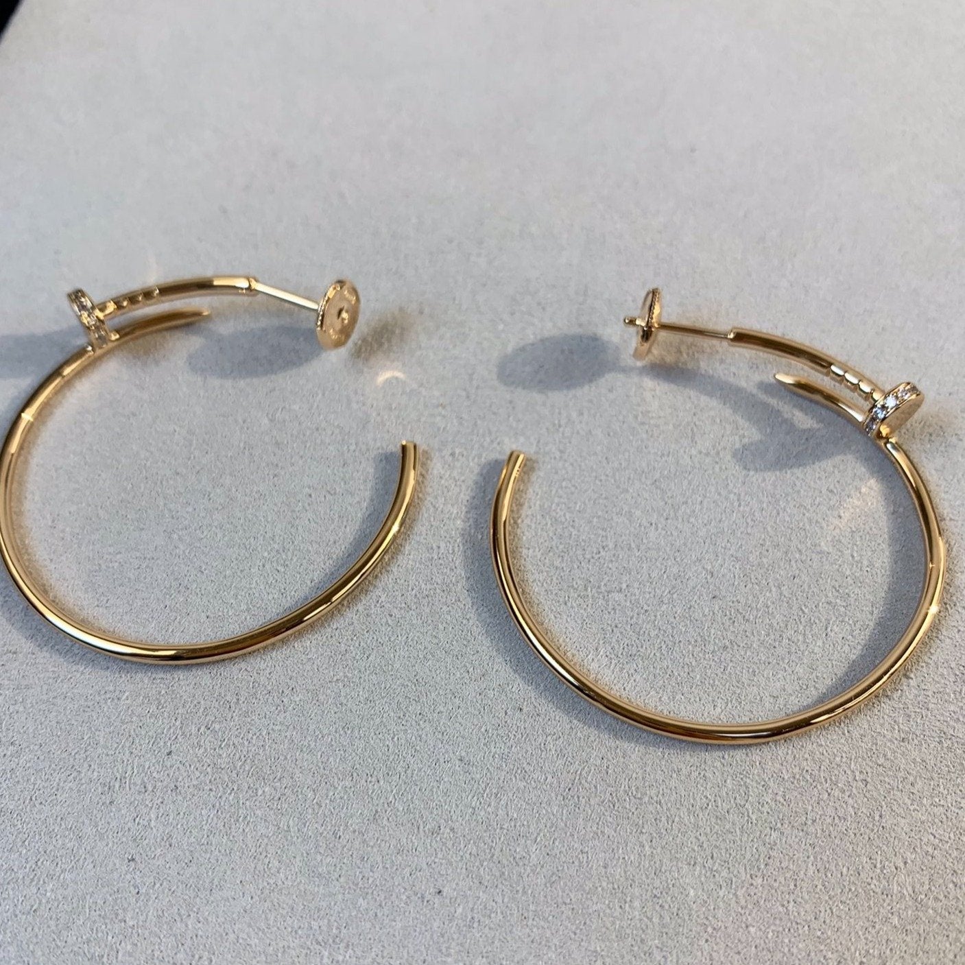 [Eterna Jewels]JUSTE EARRINGS GOLD DIAMONDS 1.8MM