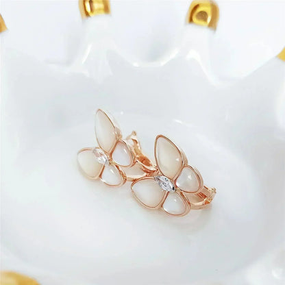 [Eterna Jewels]BUTTERFLY MOP DIAMOND EARRINGS