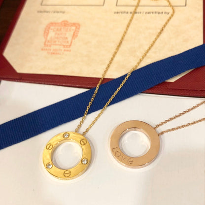 [Eterna Jewels]LOVE NECKLACE 16MM 3 DIAMONDS