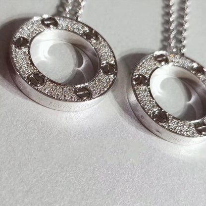 [Eterna Jewels]LOVE NECKLACE ADJUSTABLE SILVER