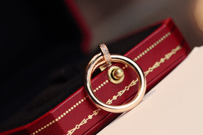 [Eterna Jewels]JUSTE RING 2.65MM PINK GOLD DIAMOND