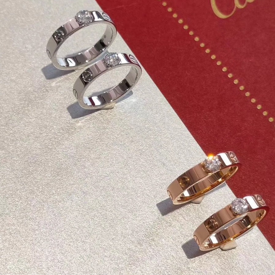 [Eterna Jewels]LOVE RING 3.6MM 1 BIG DIAMOND