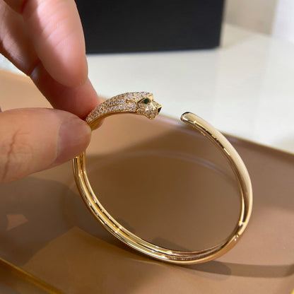 [Eterna Jewels]PANTHERE GOLD DIAMOND OPEN BRACELET
