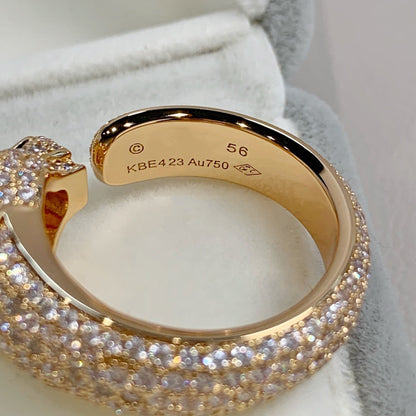 [Eterna Jewels]PANTHERE PINK GOLD DIAMOND RING