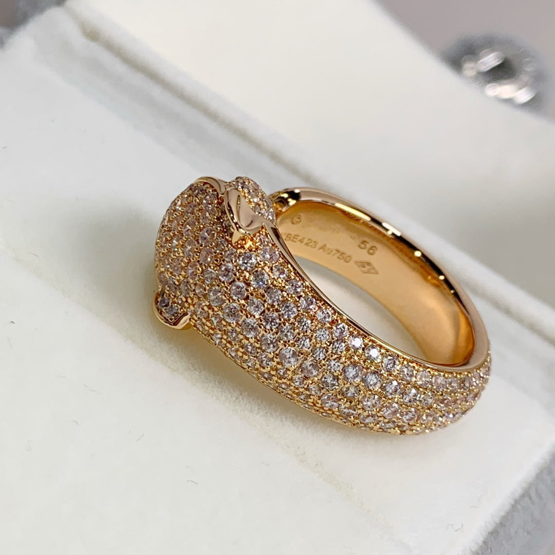 [Eterna Jewels]PANTHERE PINK GOLD DIAMOND RING