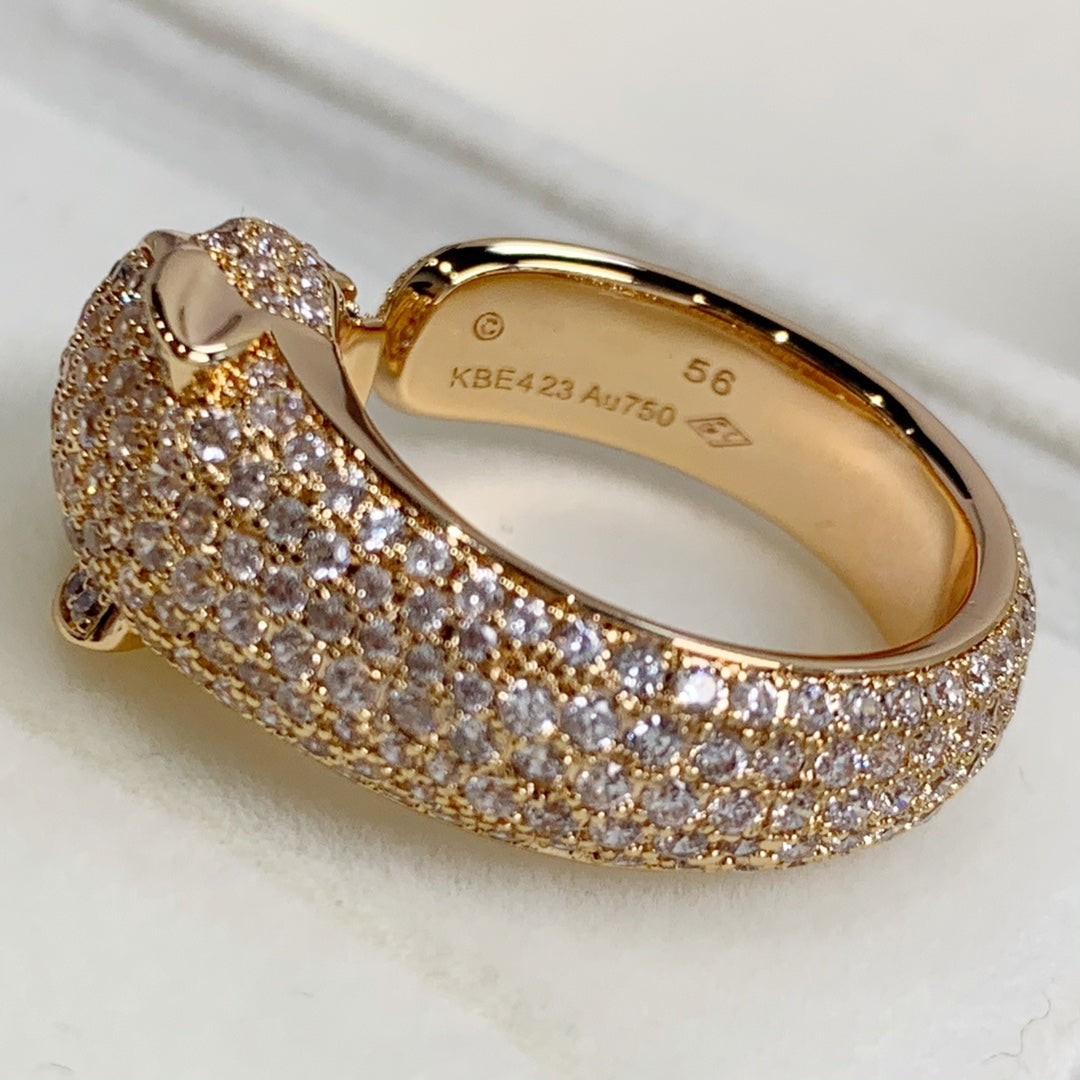 [Eterna Jewels]PANTHERE PINK GOLD DIAMOND RING