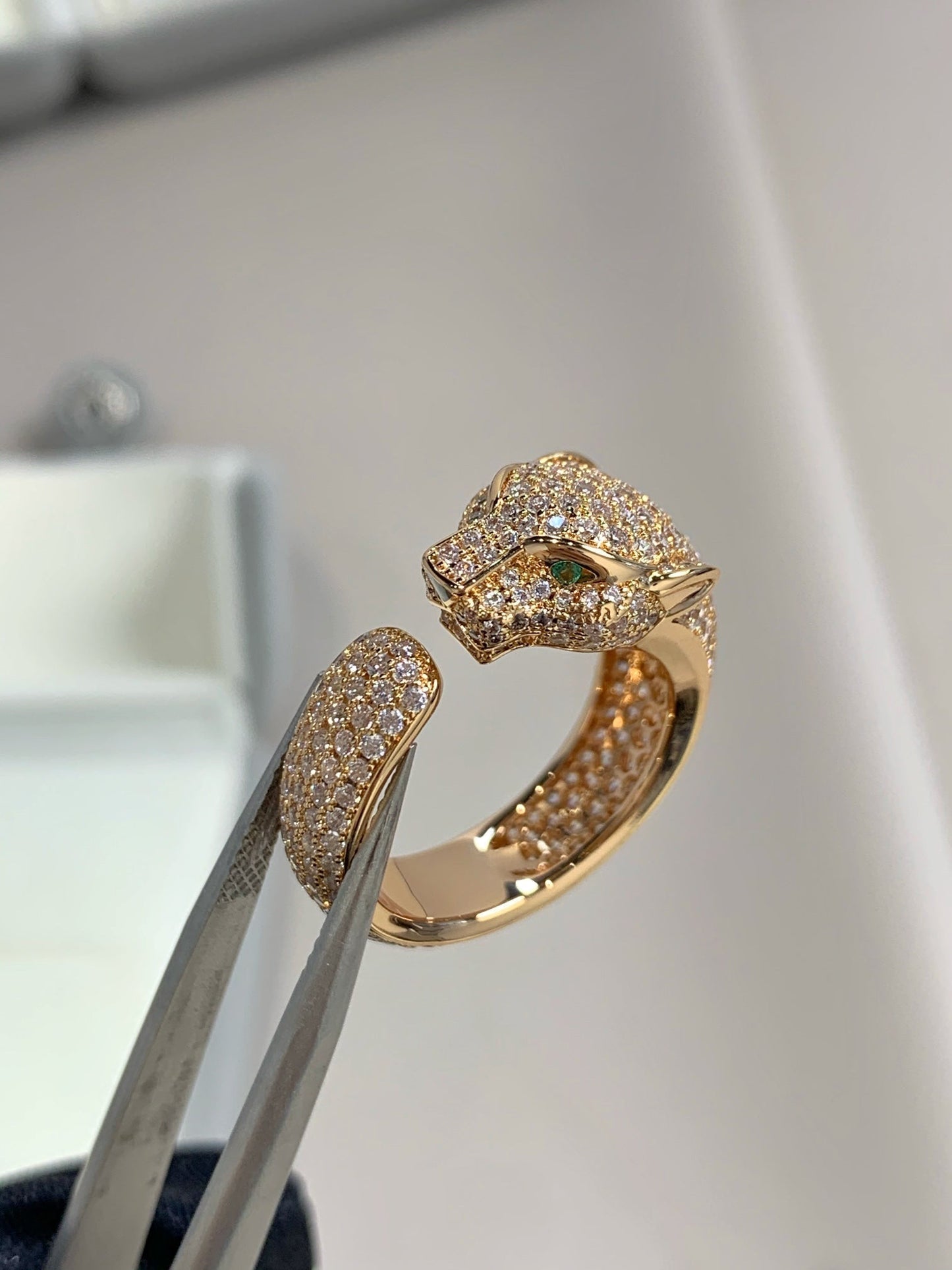 [Eterna Jewels]PANTHERE PINK GOLD DIAMOND RING