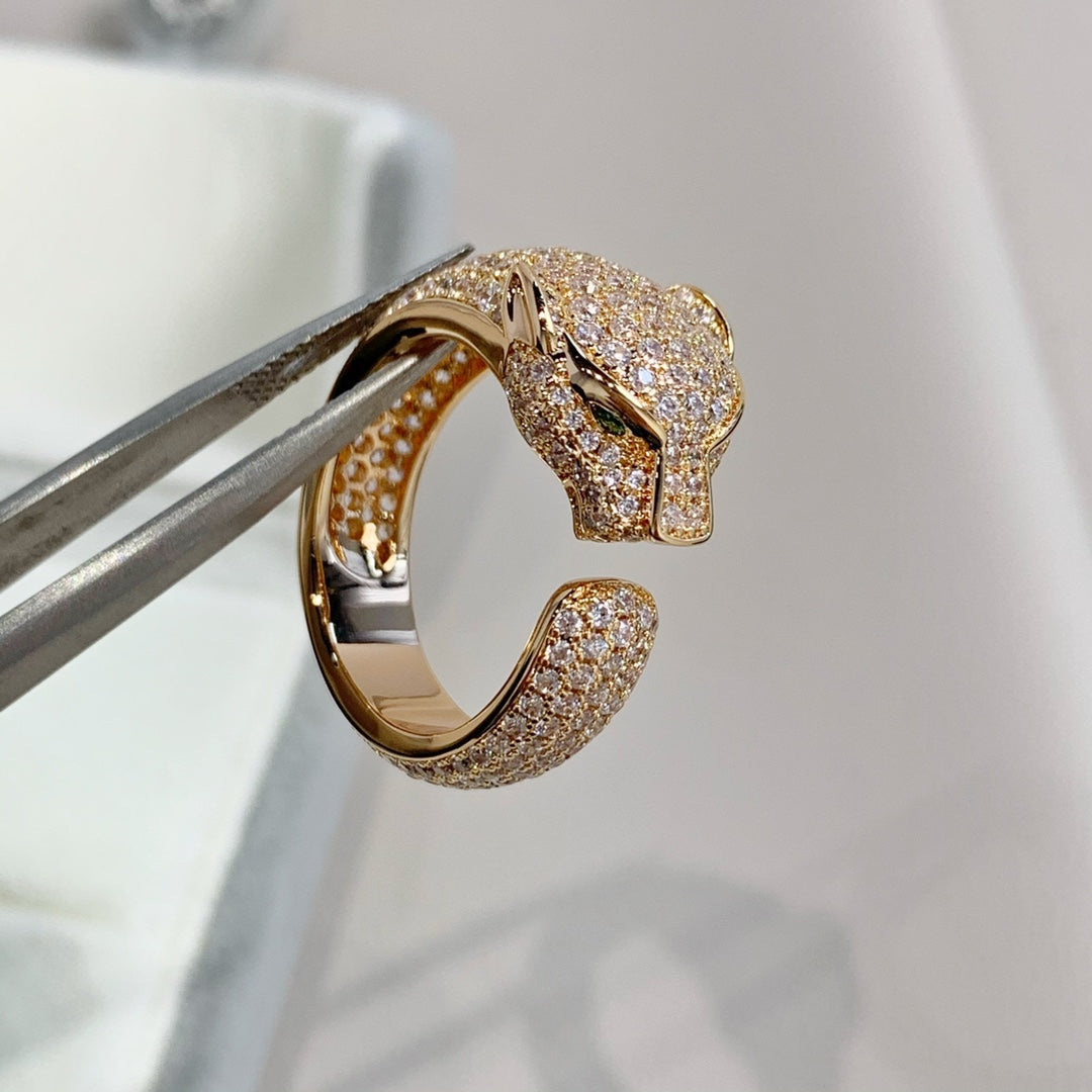 [Eterna Jewels]PANTHERE PINK GOLD DIAMOND RING