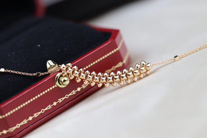 [Eterna Jewels]CLASH PINK GOLD NECKLACE