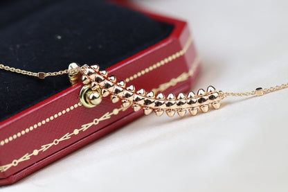 [Eterna Jewels]CLASH PINK GOLD NECKLACE