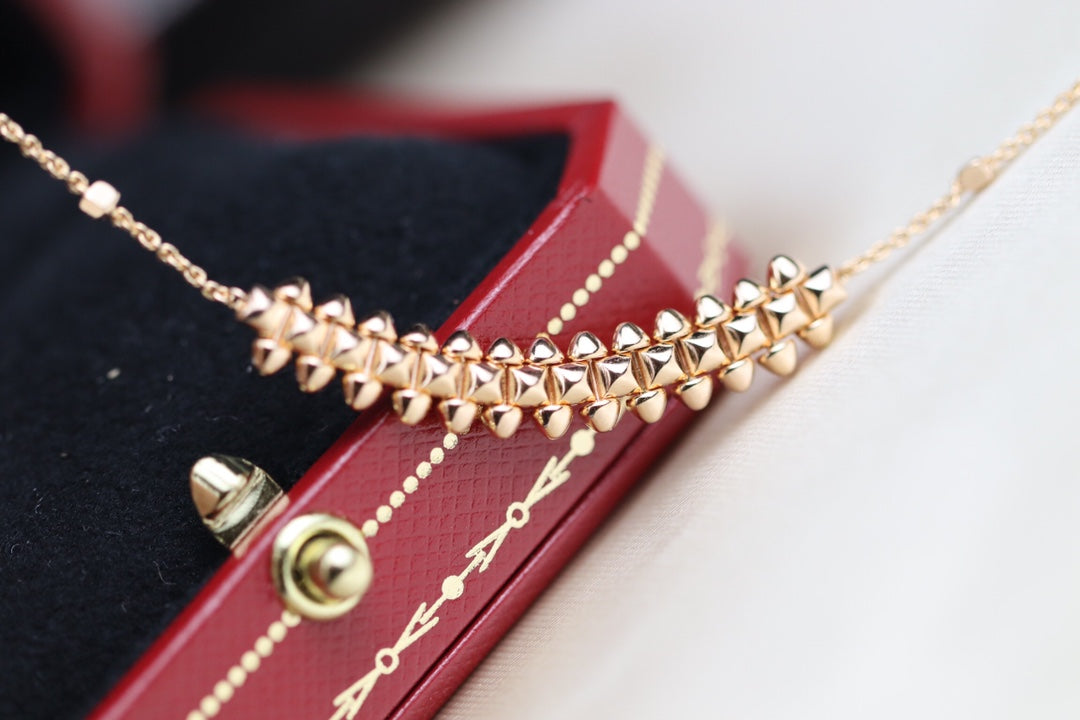 [Eterna Jewels]CLASH PINK GOLD NECKLACE