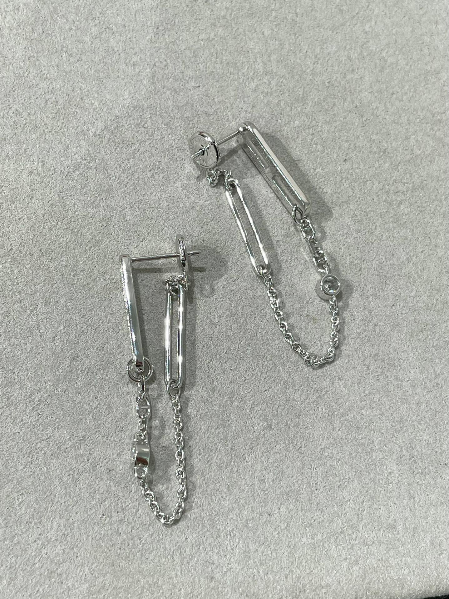 [Eterna Jewels]CHAINE CHAOS DIAMOND DROP EARRINGS