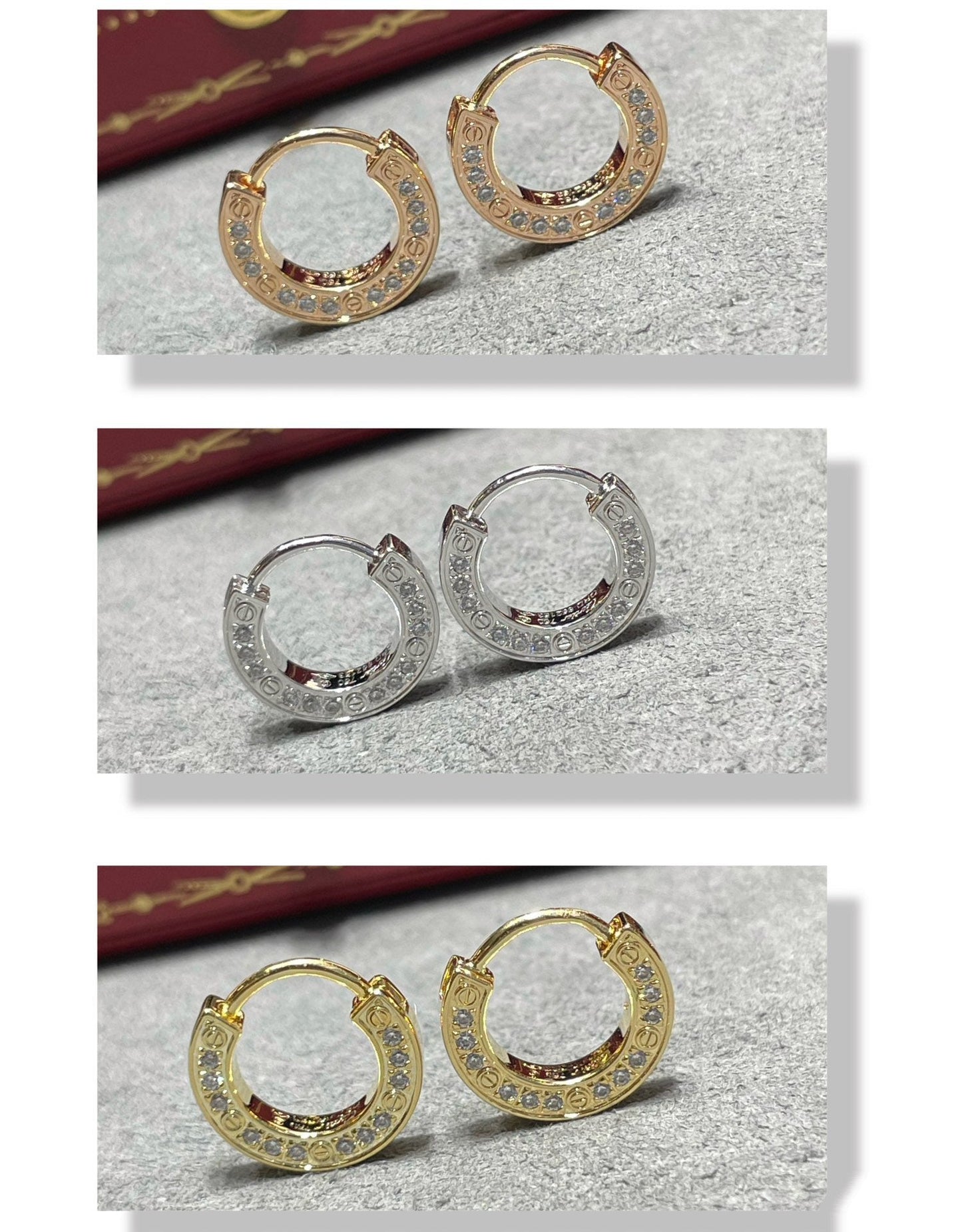 [Eterna Jewels]LOVE DIAMOND EARRINGS