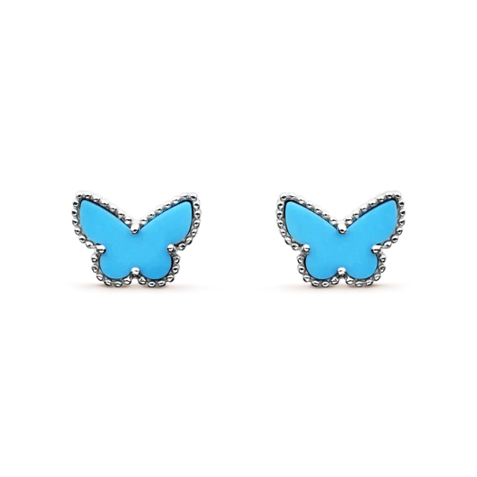 [Eterna Jewels]BUTTERFLY TURQUOISE EARRINGS SILVER