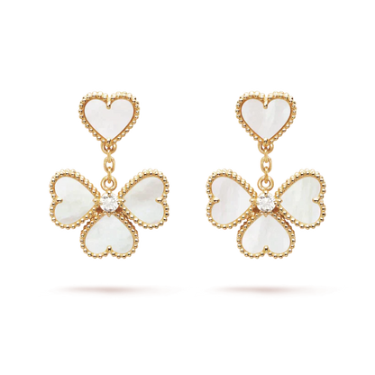 [Eterna Jewels]CLOVER SWEET WHITE MOP EARRINGS