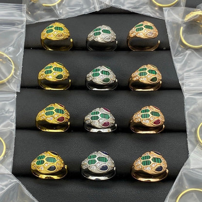 [Eterna Jewels]BRAND NEW ASSORTED SNAKE HEAD MALACHITE RINGS
