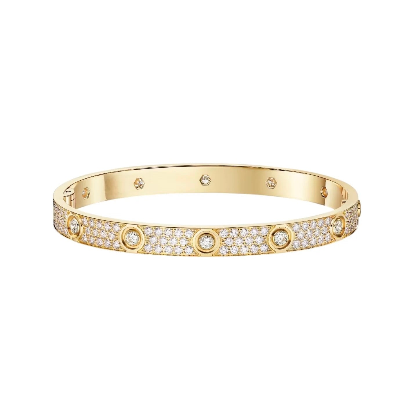 [Eterna Jewels]LOVE BRACELET 6.1MM DIAMOND-PAVED 10 BIG DIAMONDS