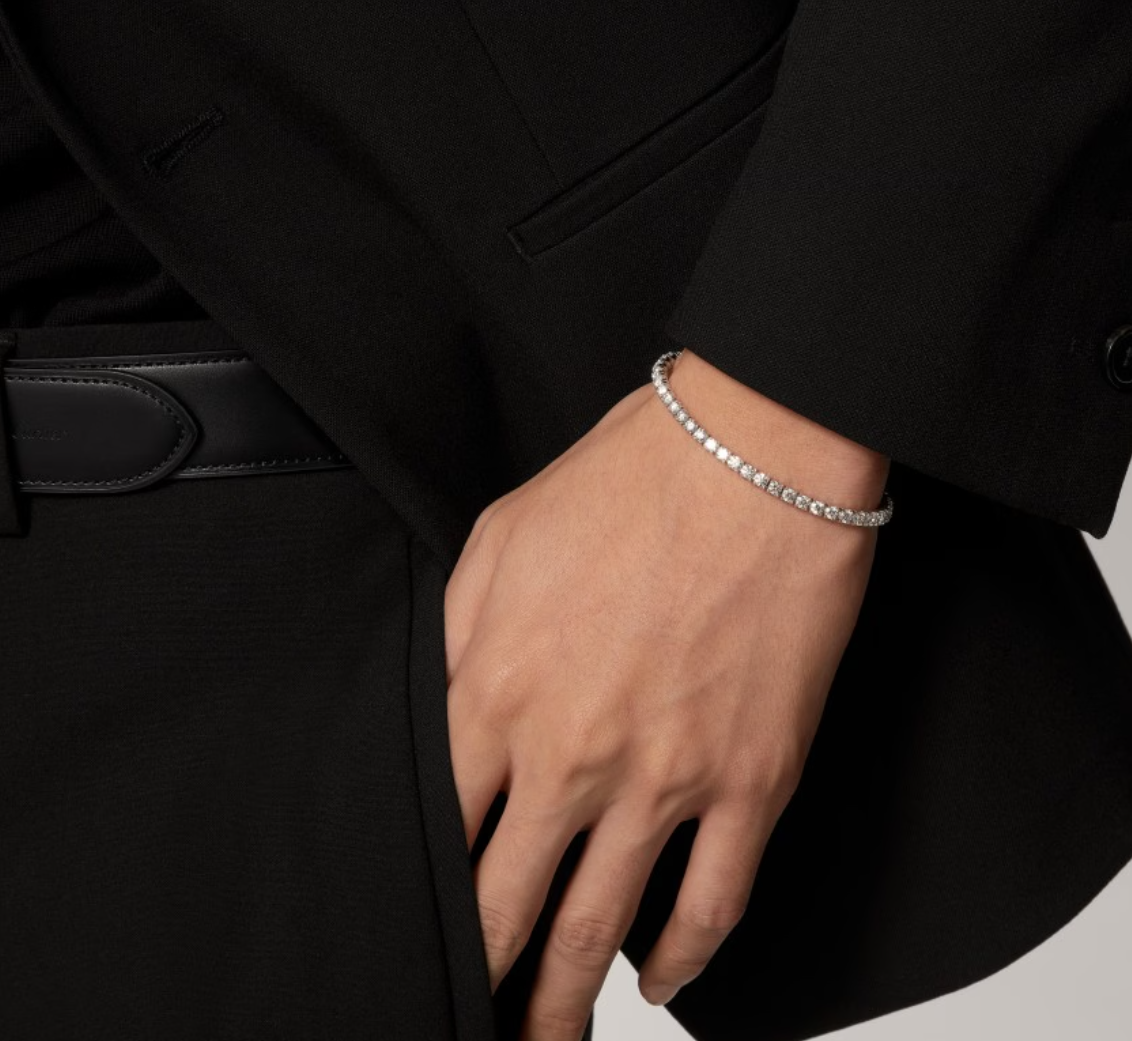 [Eterna Jewels]  CLASSIC BASEBALL BRACELAT, 52 DIAMOND