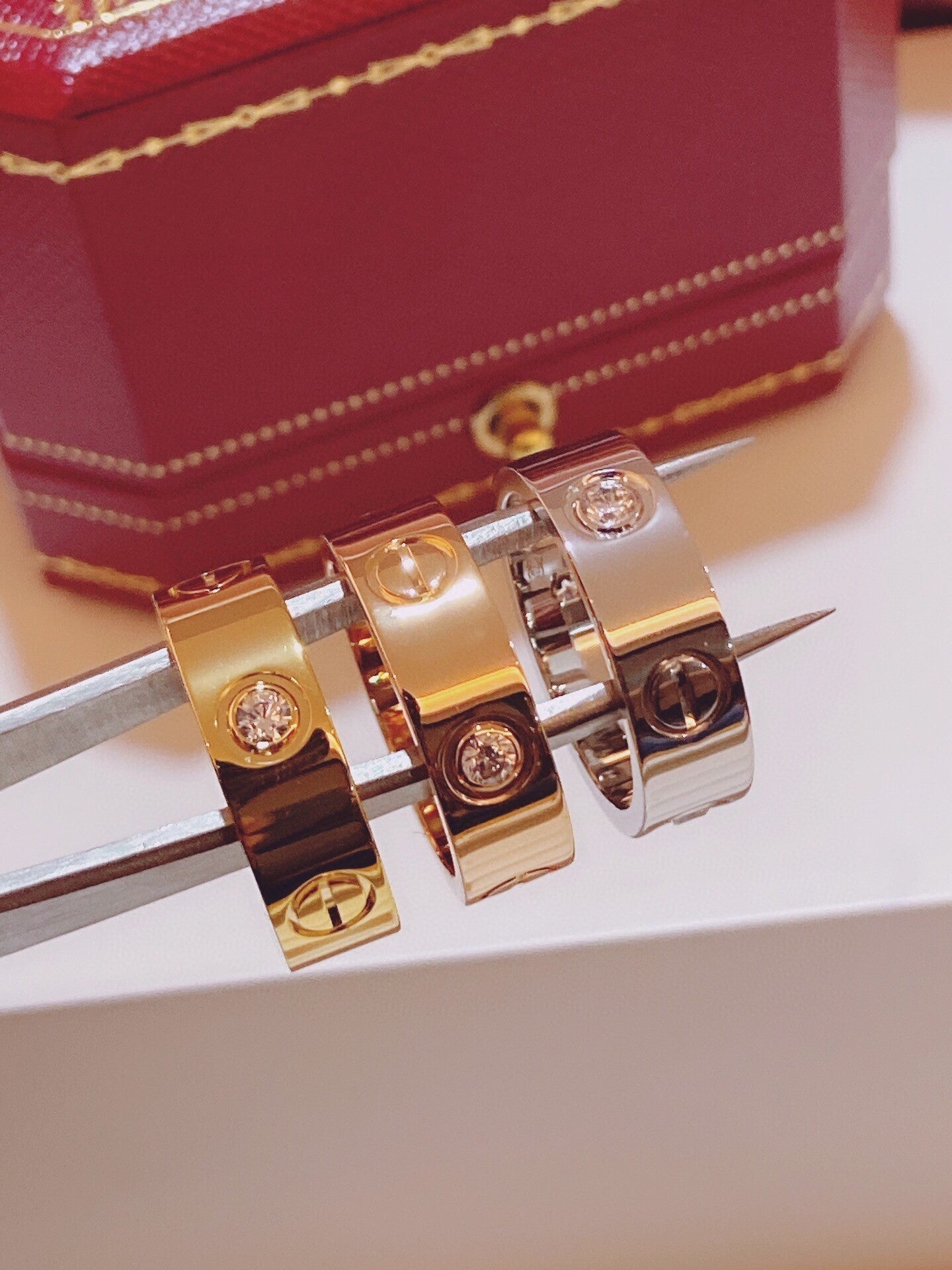 [Eterna Jewels]Three-Diamond Ring