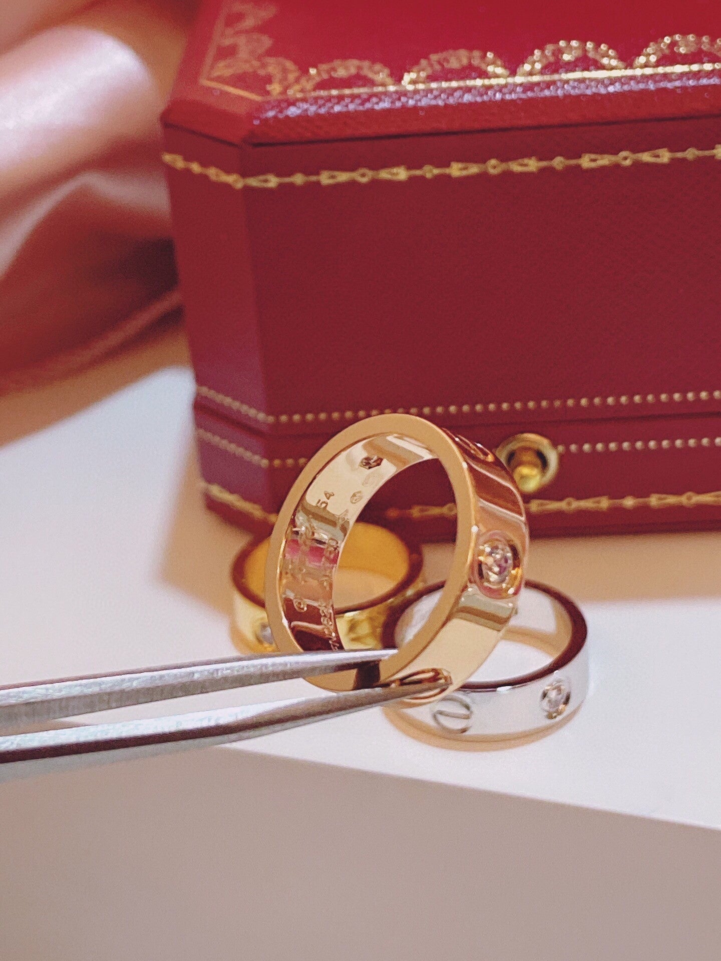 [Eterna Jewels]Three-Diamond Ring