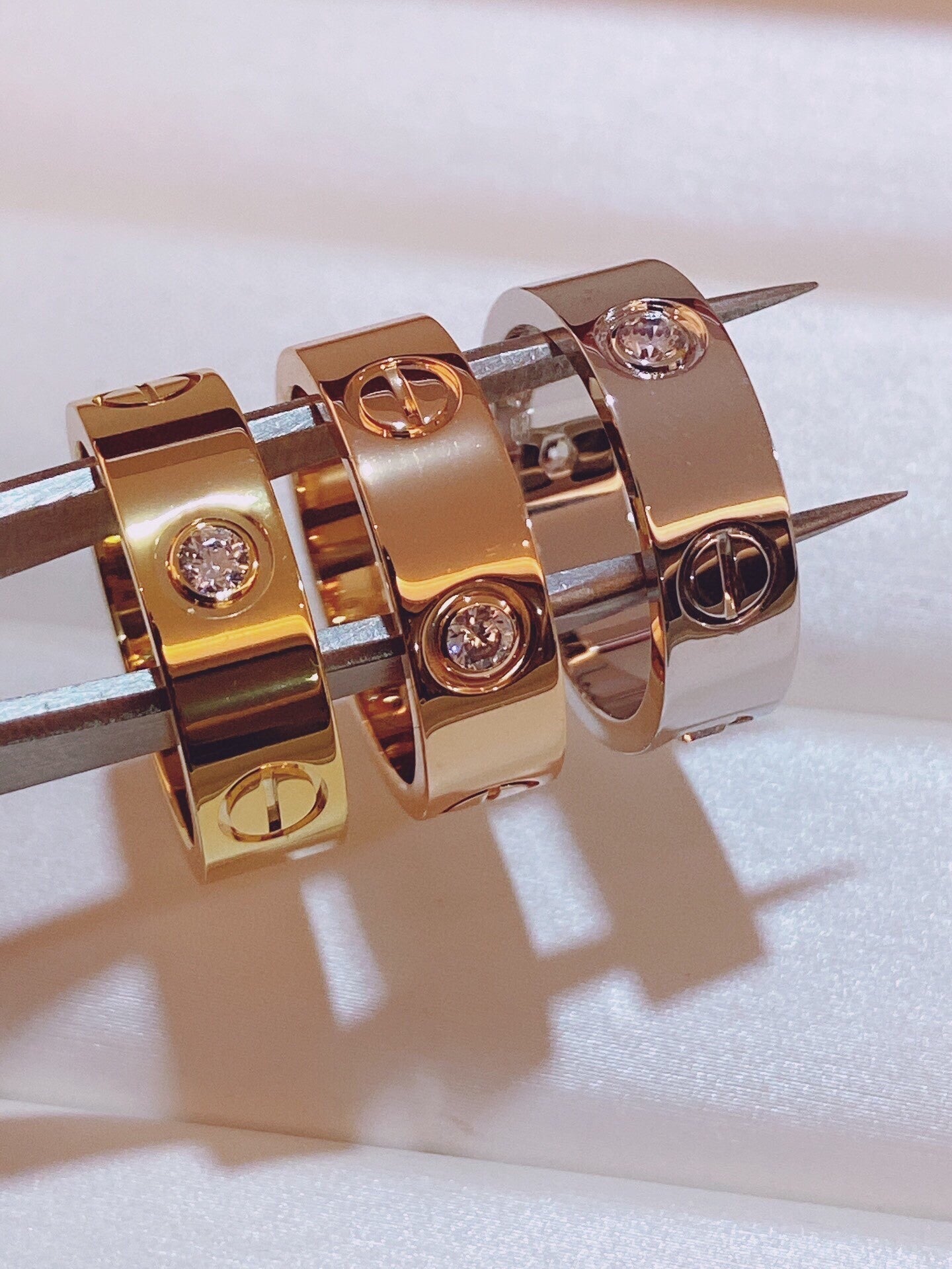 [Eterna Jewels]Three-Diamond Ring