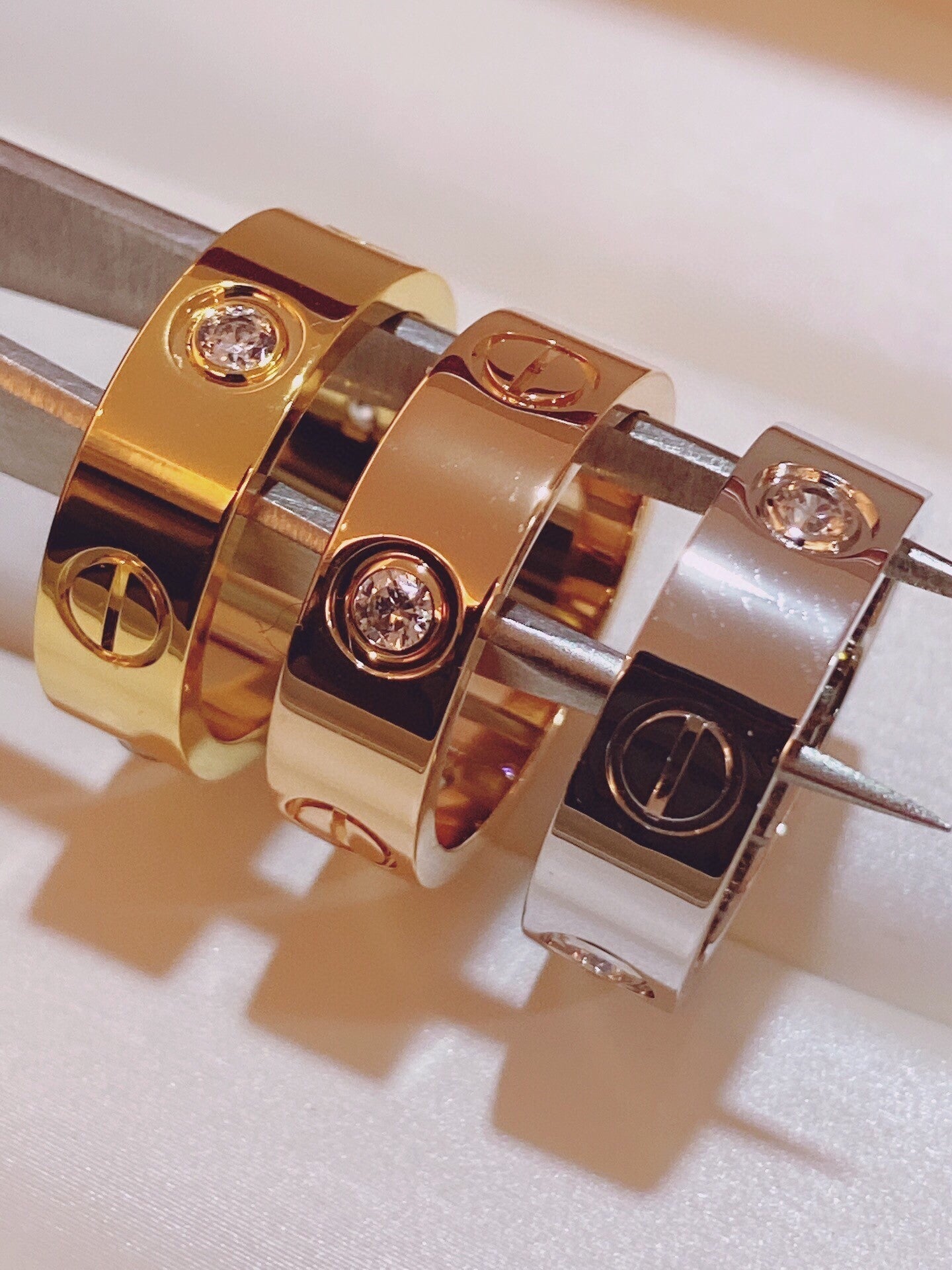 [Eterna Jewels]Three-Diamond Ring