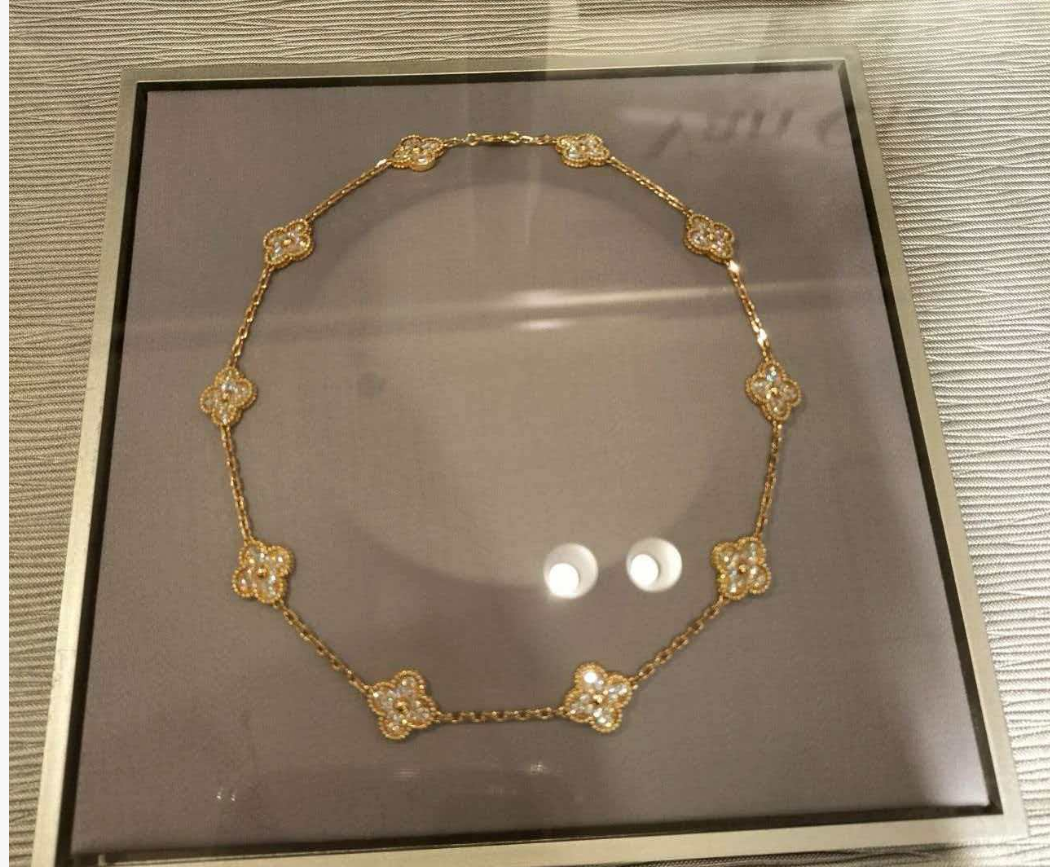 [Eterna Jewels]CLOVER 10 MOTIFS  Gold Diamond  NECKLACE
