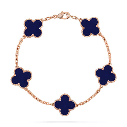 [Eterna Jewels]CLOVER 5 MOTIF LAPIS LAZULI BRACELET COLLECTION