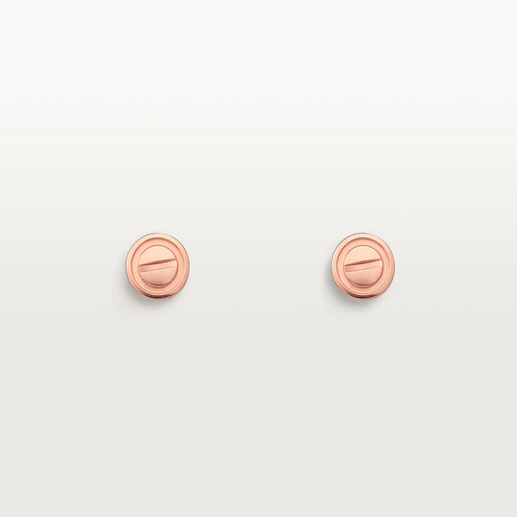 [Eterna Jewels]LOVE EARRINGS PINK GOLD 10MM
