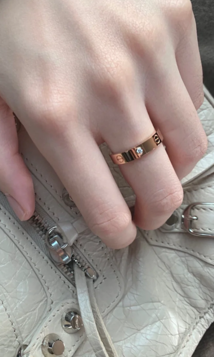 [Eterna Jewels]LOVE RING 4MM 1 DIAMOND