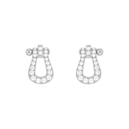 [Eterna Jewels]FORCE 10 FULL DIAMOND STUD EARRINGS MINI MODEL