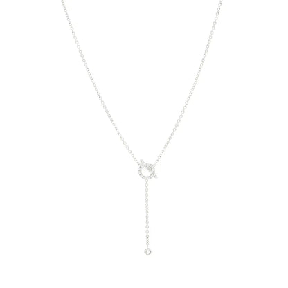 [Eterna Jewels]FINESSE SILVER DIAMOND NECKLACE