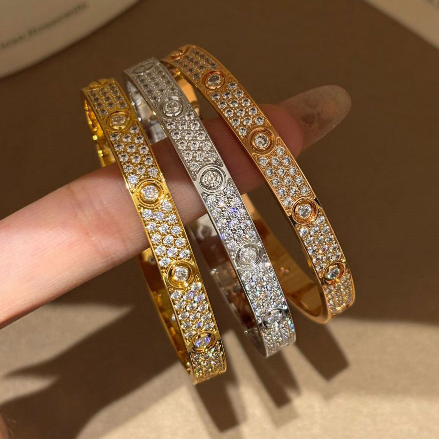 [Eterna Jewels]LOVE BRACELET 6.1MM DIAMOND-PAVED 10 BIG DIAMONDS