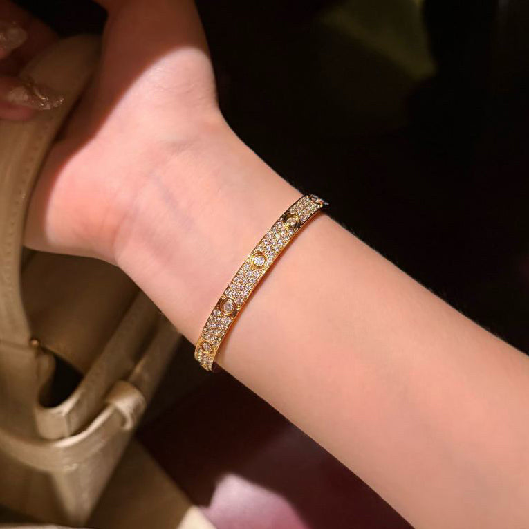 [Eterna Jewels]LOVE BRACELET 6.1MM DIAMOND-PAVED 10 BIG DIAMONDS